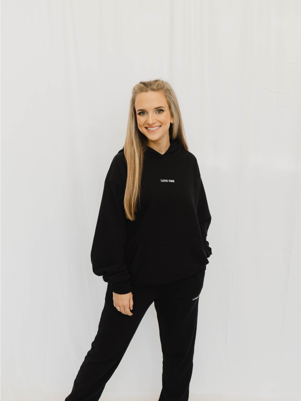 Tribe Kelley X Love One Collaboration Unisex Butter Hoodie size XL in Black
